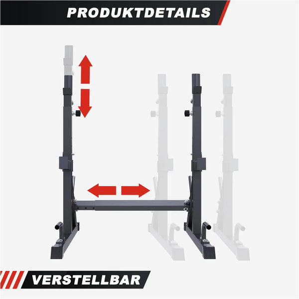 Squat Rack multifunctional, negru Gorilla Sports