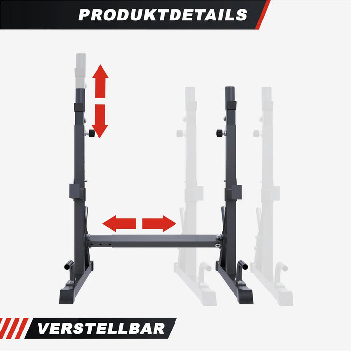 Squat Rack multifunctional, negru Gorilla Sports