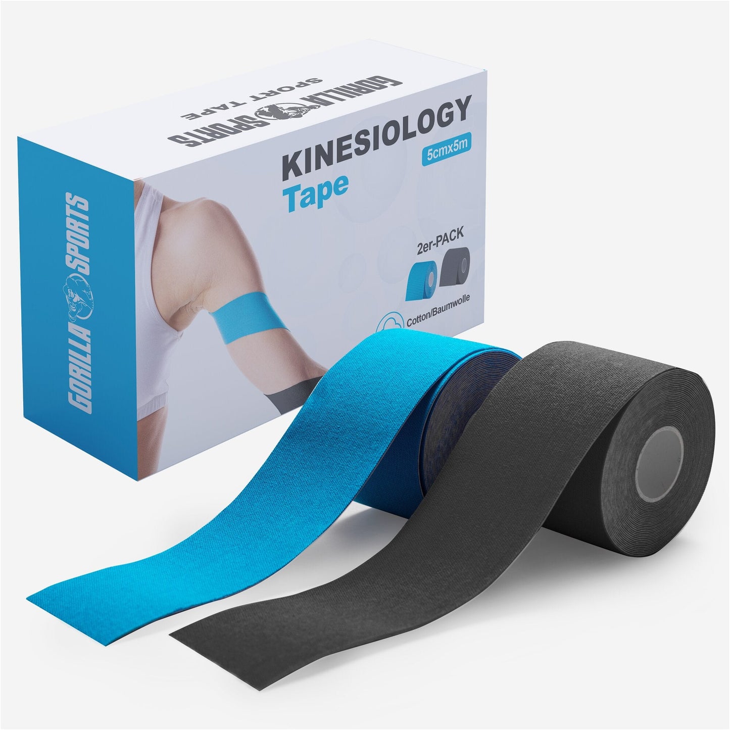 Set de 2 benzi kinesiologice 5 m x 5 cm