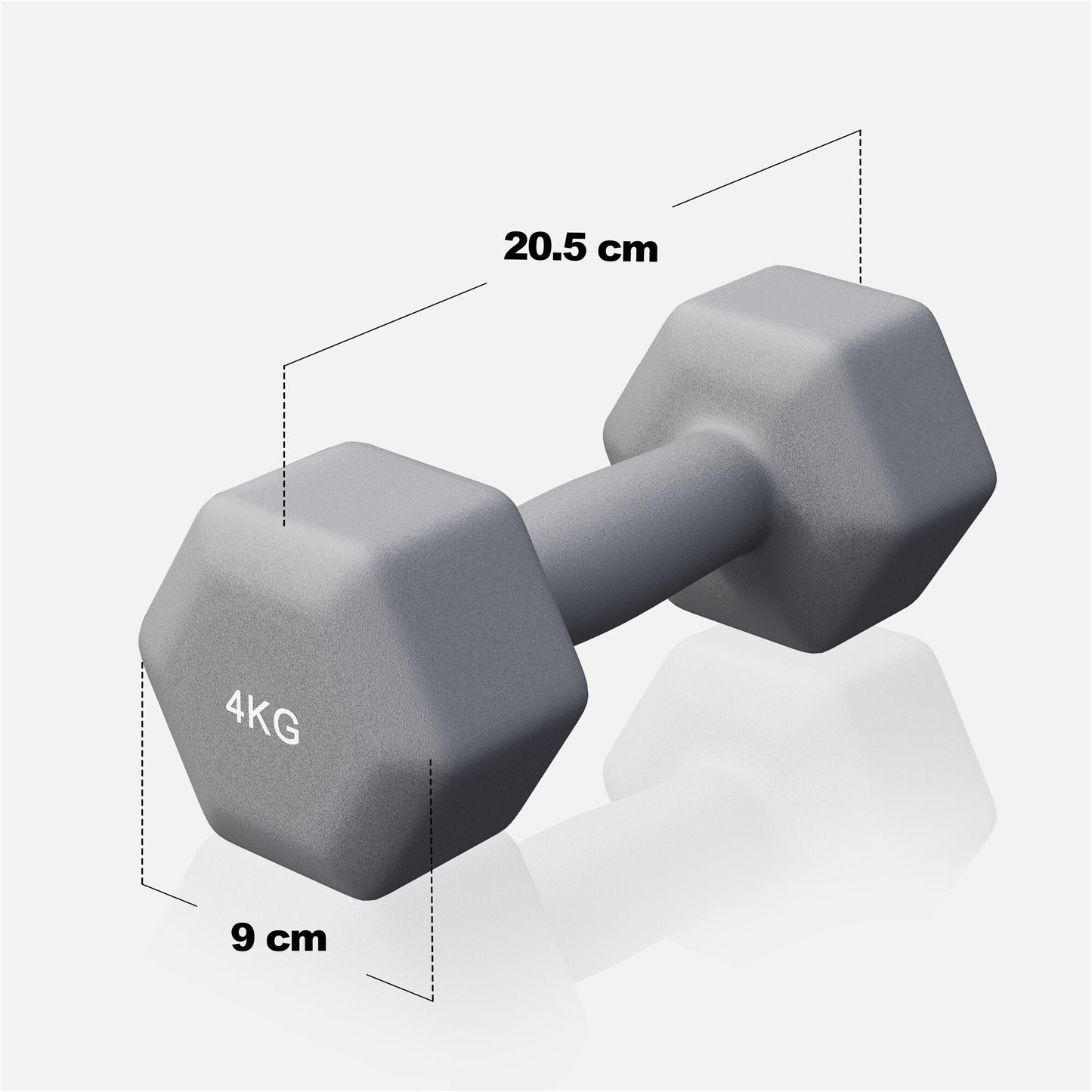 Halterele de gimnastică din neopren Hexagon 2 - 10 kg