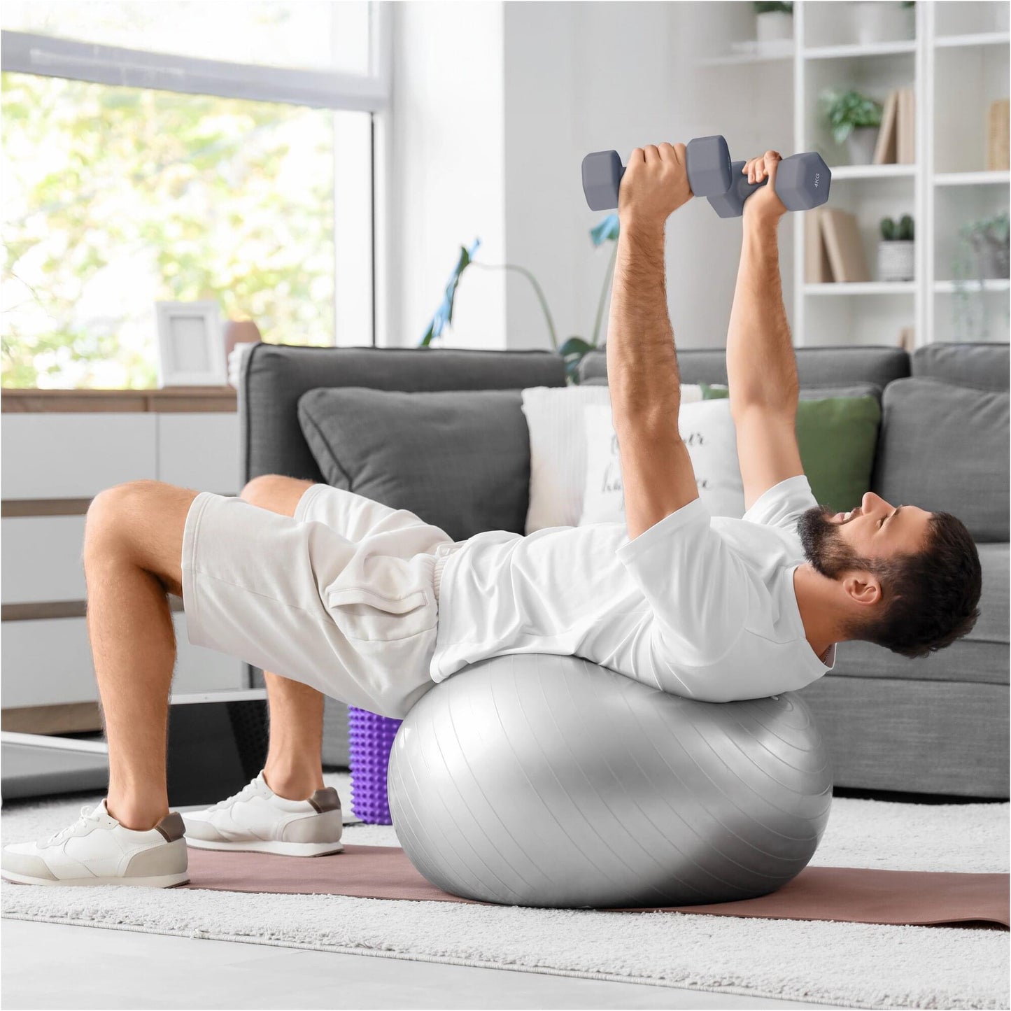 Halterele de gimnastică din neopren Hexagon 2 - 10 kg