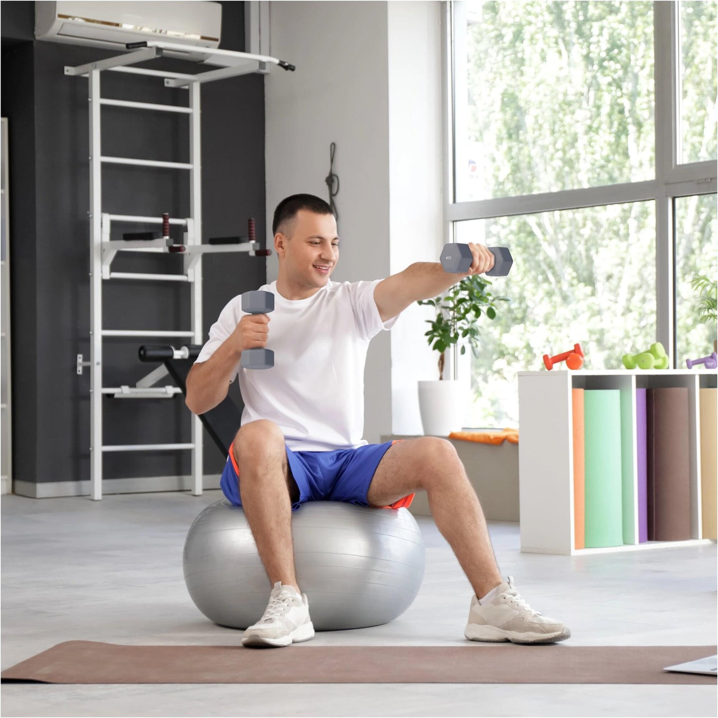 Halterele de gimnastică din neopren Hexagon 2 - 10 kg