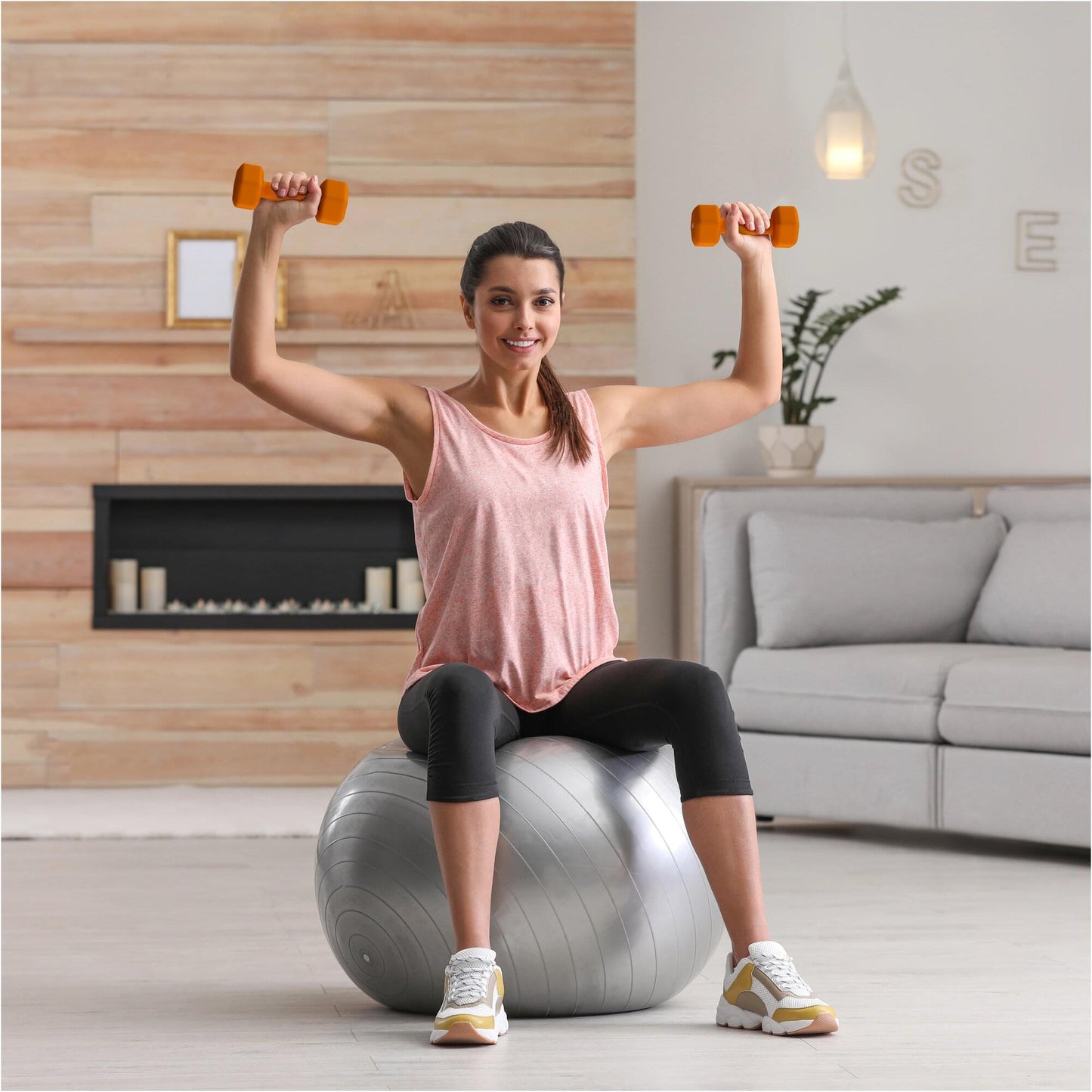 Halterele de gimnastică din neopren Hexagon 2 - 10 kg
