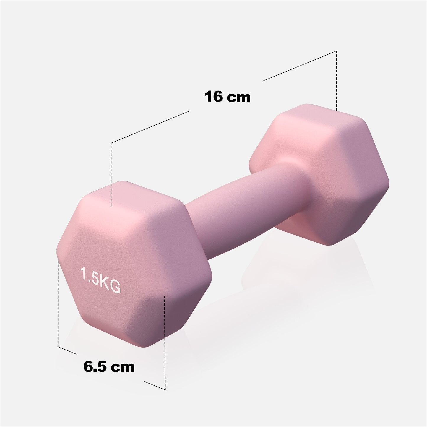 Halterele de gimnastică din neopren Hexagon 2 - 10 kg
