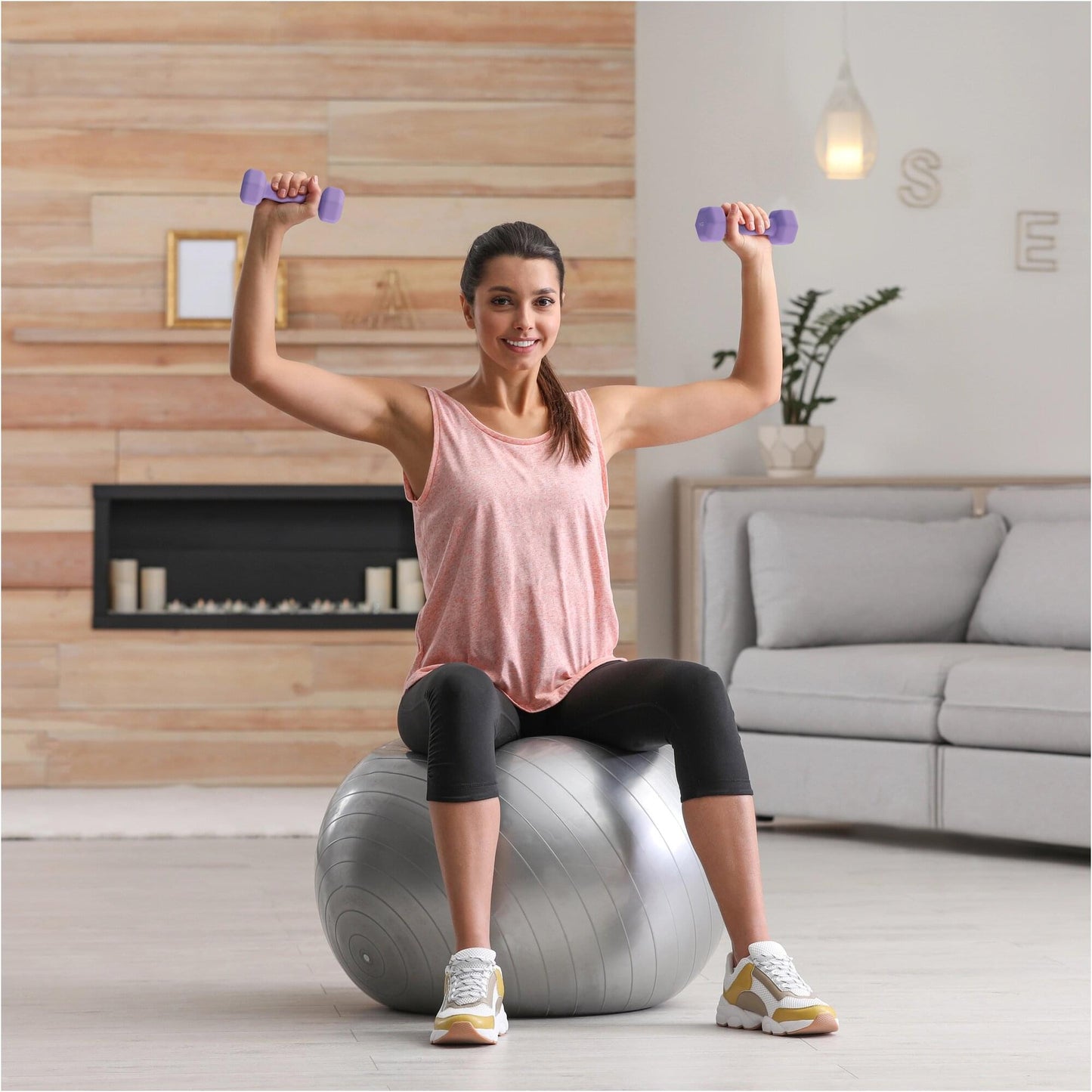 Halterele de gimnastică din neopren Hexagon 2 - 10 kg