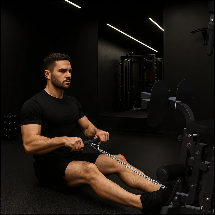 Statie de fitness multifunctionala, 218 x 204 x 106, negru, Gorilla Sports