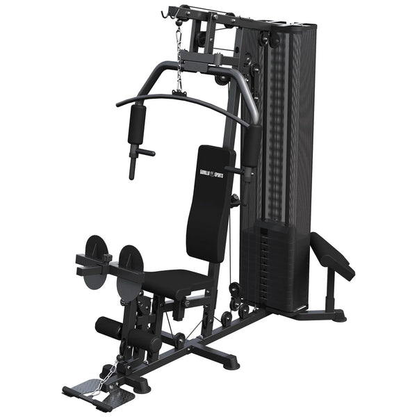 Statie de fitness multifunctionala, 218 x 204 x 106, negru, Gorilla Sports