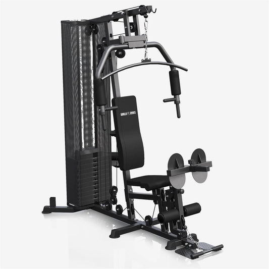 Statie de fitness multifunctionala, 218 x 204 x 106, negru, Gorilla Sports