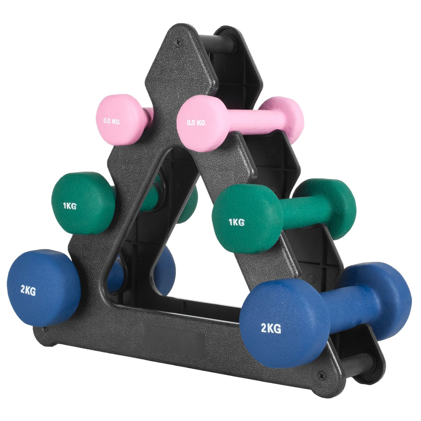 Halterele de gimnastică din neopren, rotunde, 1 - 10 kg