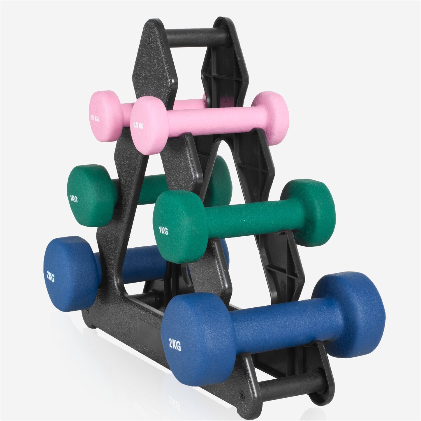 Halterele de gimnastică din neopren, rotunde, 1 - 10 kg