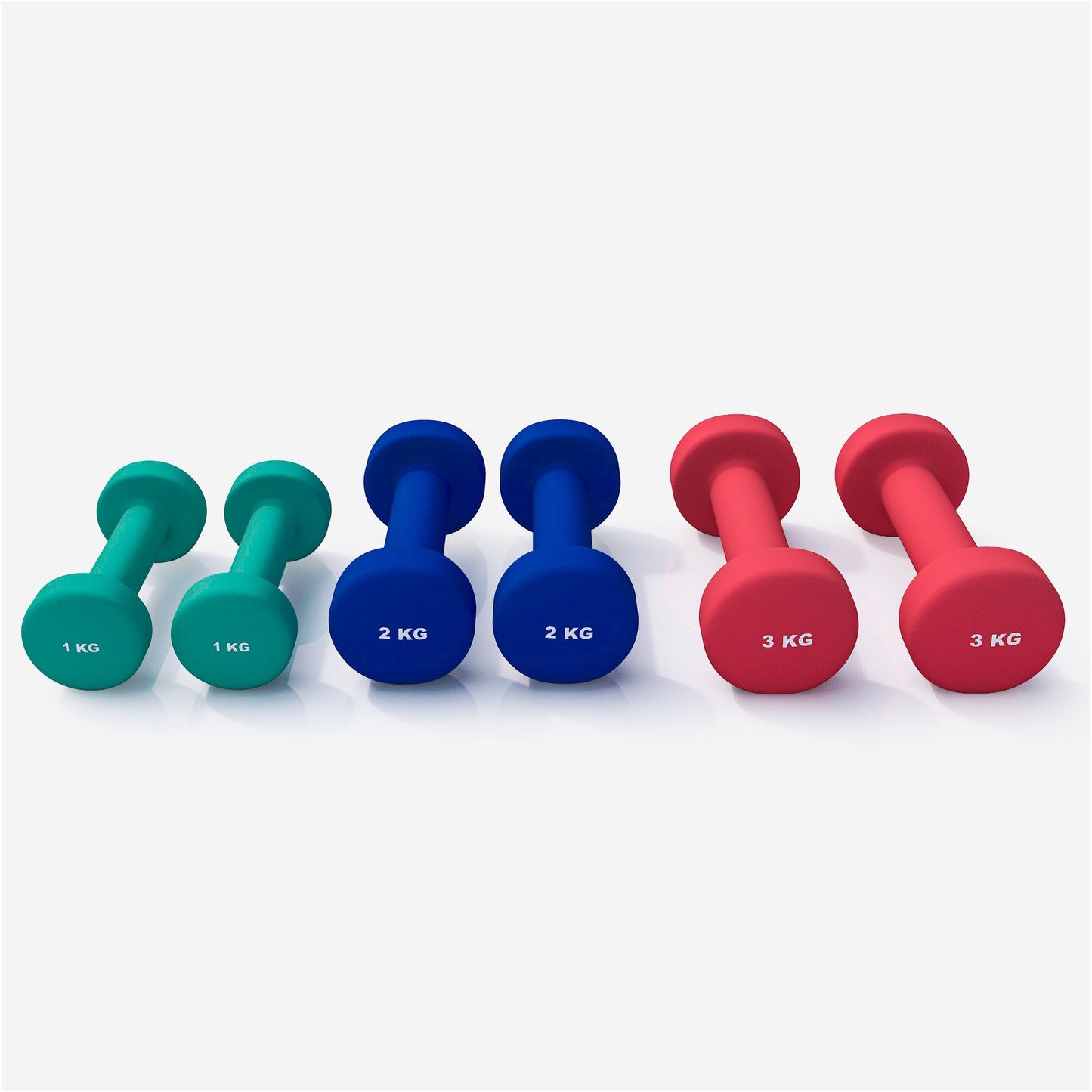 Halterele de gimnastică din neopren, rotunde, 1 - 10 kg