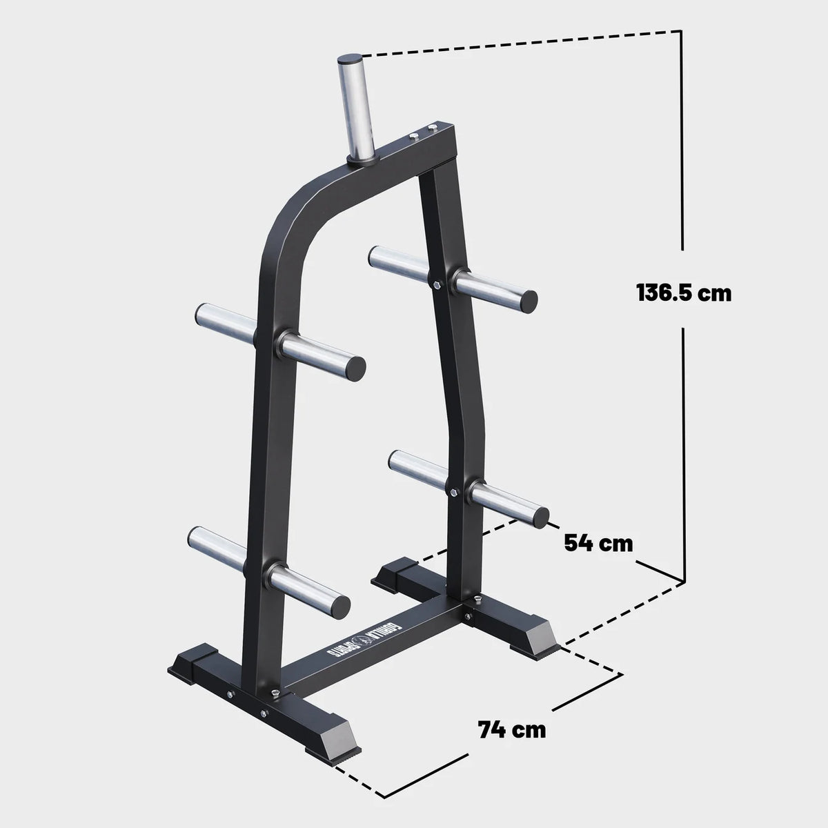 Suport pentru discuri/bare olimpice, 50/51 mm, 9 brate, 300 kg