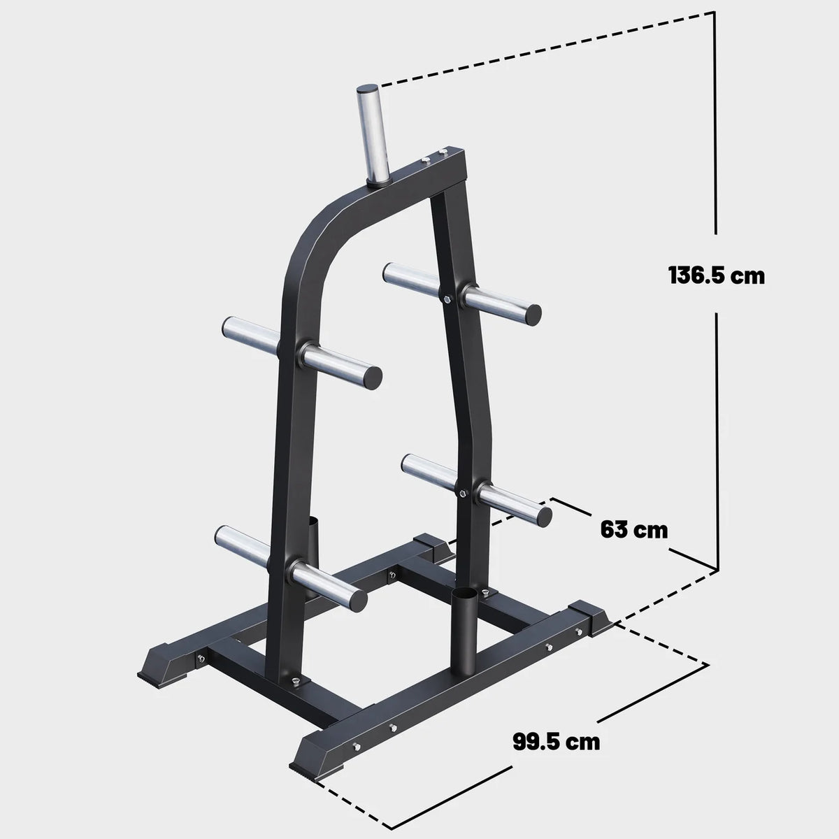 Suport pentru discuri/bare olimpice, 50/51 mm, 9 brate, 300 kg