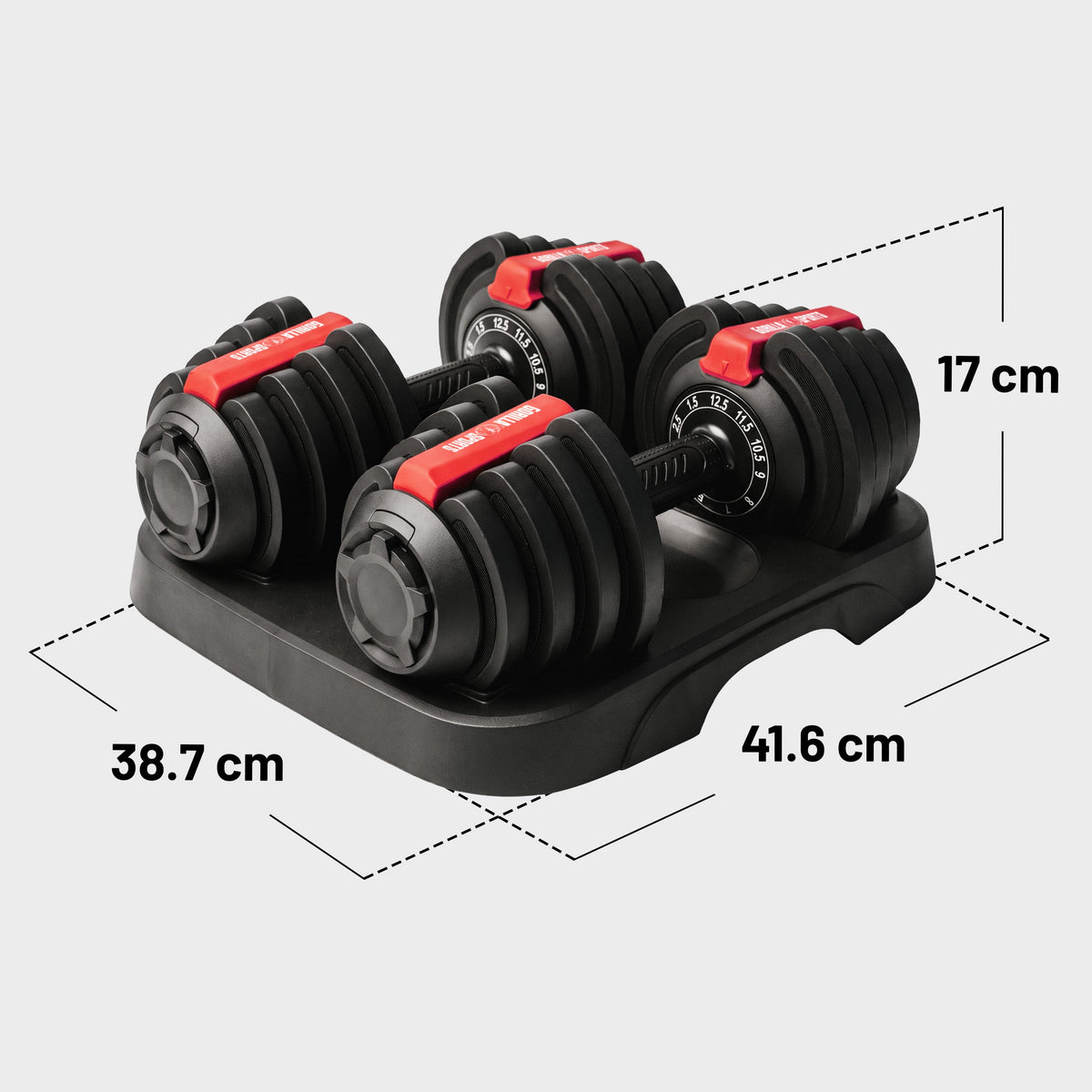 Set gantere reglabile 25 kg (2 x 12,5 kg)