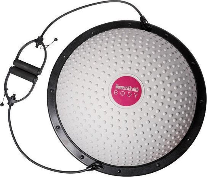 Minge exerciții de echilibru, gri, cu mânere, Lukadora