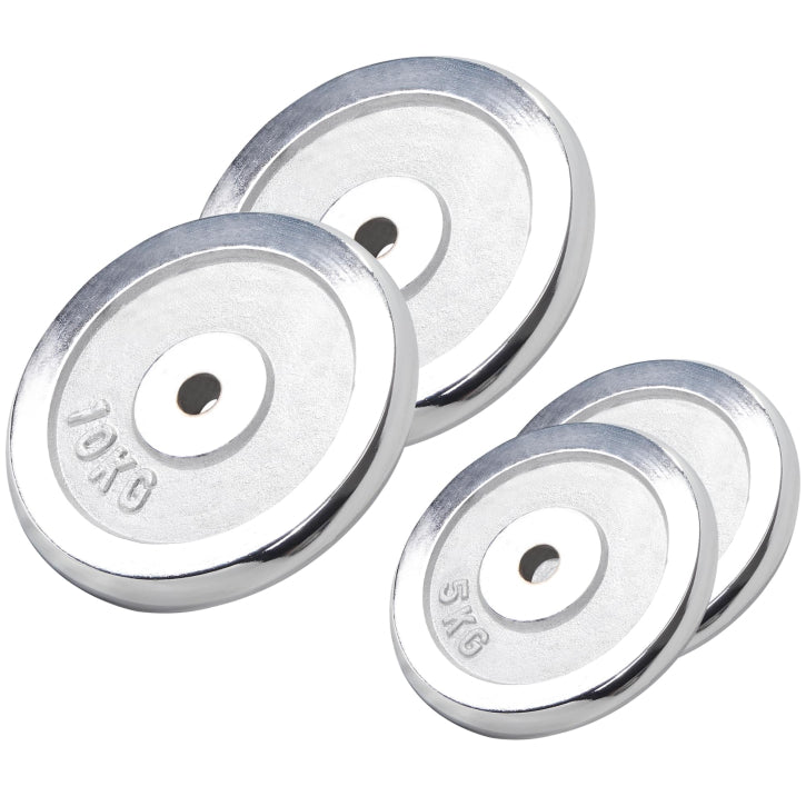 Set discuri cromate, 30 kg, 2x 5 KG, 2x 10 KG