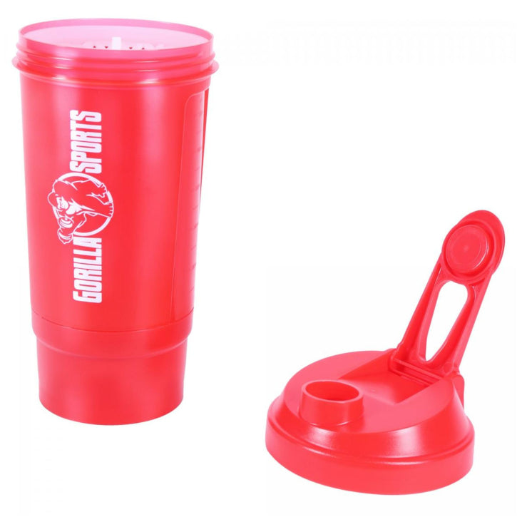 Recipient, Protein Shaker 500 ml, Rosu