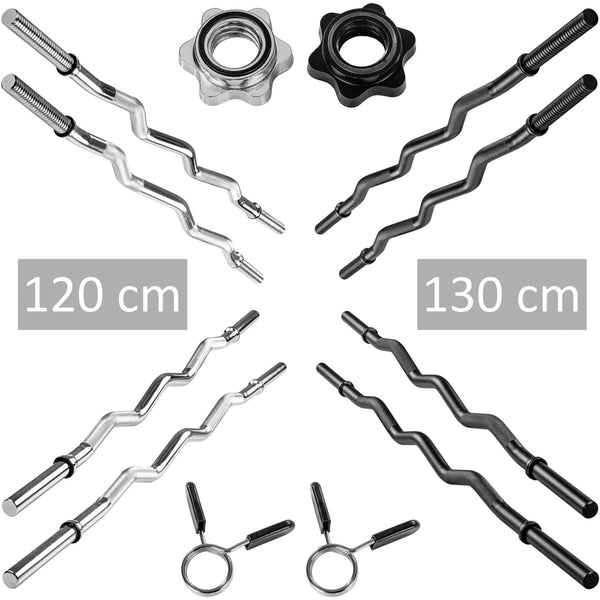 Bara SZ, MOVIT®, 120 cm, crom, piulite in stea - Gorilla Sports Ro