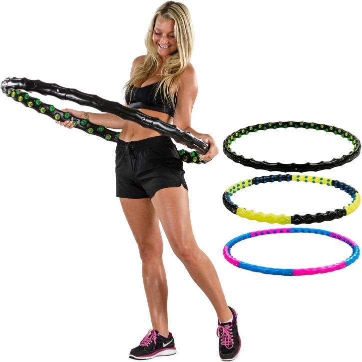 Cerc de hip hoop, proeminențe de masaj și magneți, Ø 96 - 110 cm