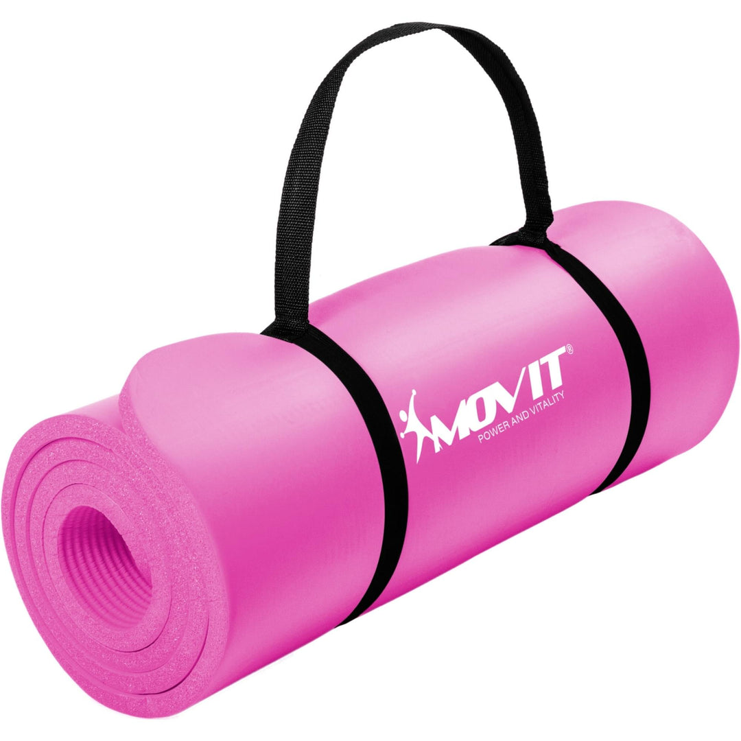 Covoras de gimnastica, MOVIT®, 190 x 60 x 1,5cm, roz - Gorilla Sports Ro