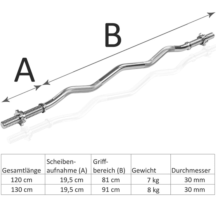 Bara, MOVIT®, 130 cm, crom, piulite in stea - Gorilla Sports Ro