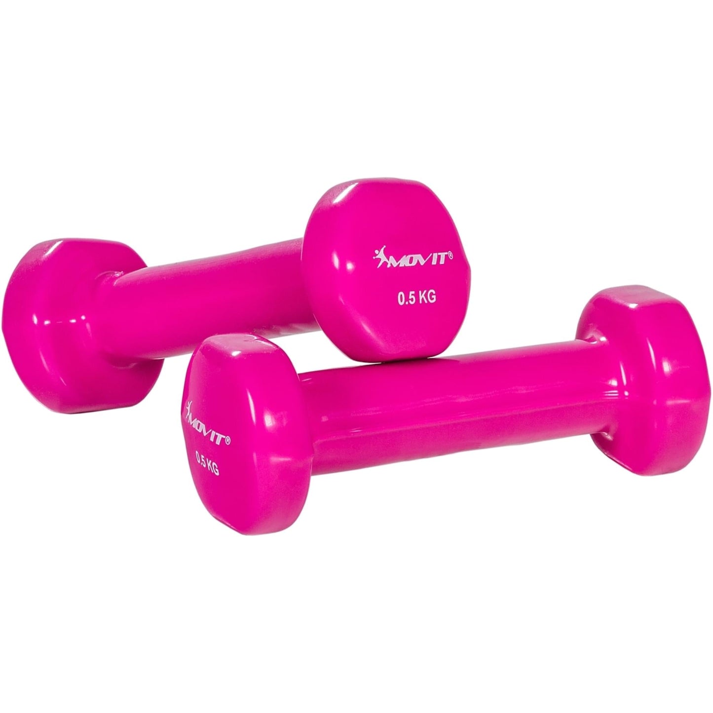 Set de 2 gantere, greutate 1 - 10 kg, Multi Colorat, MOVIT