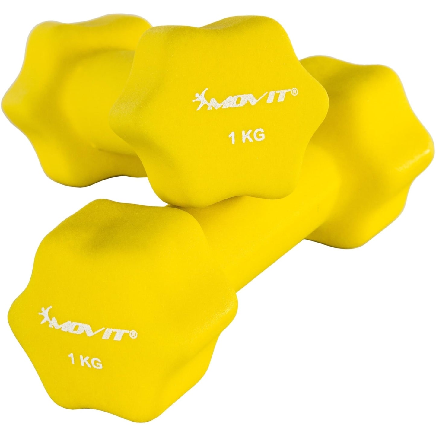 Set de 2 gantere, greutate 1 - 10 kg, Multiple Culori, MOVIT