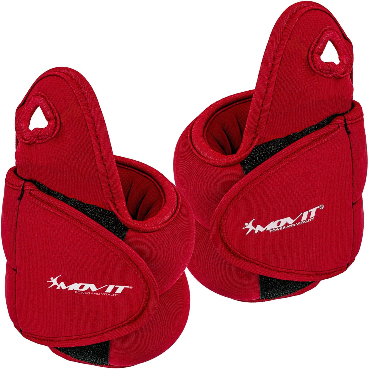 Greutati din neopren pentru degetul mare, MOVIT® 2 x 1 kg, rosu - Gorilla Sports Ro