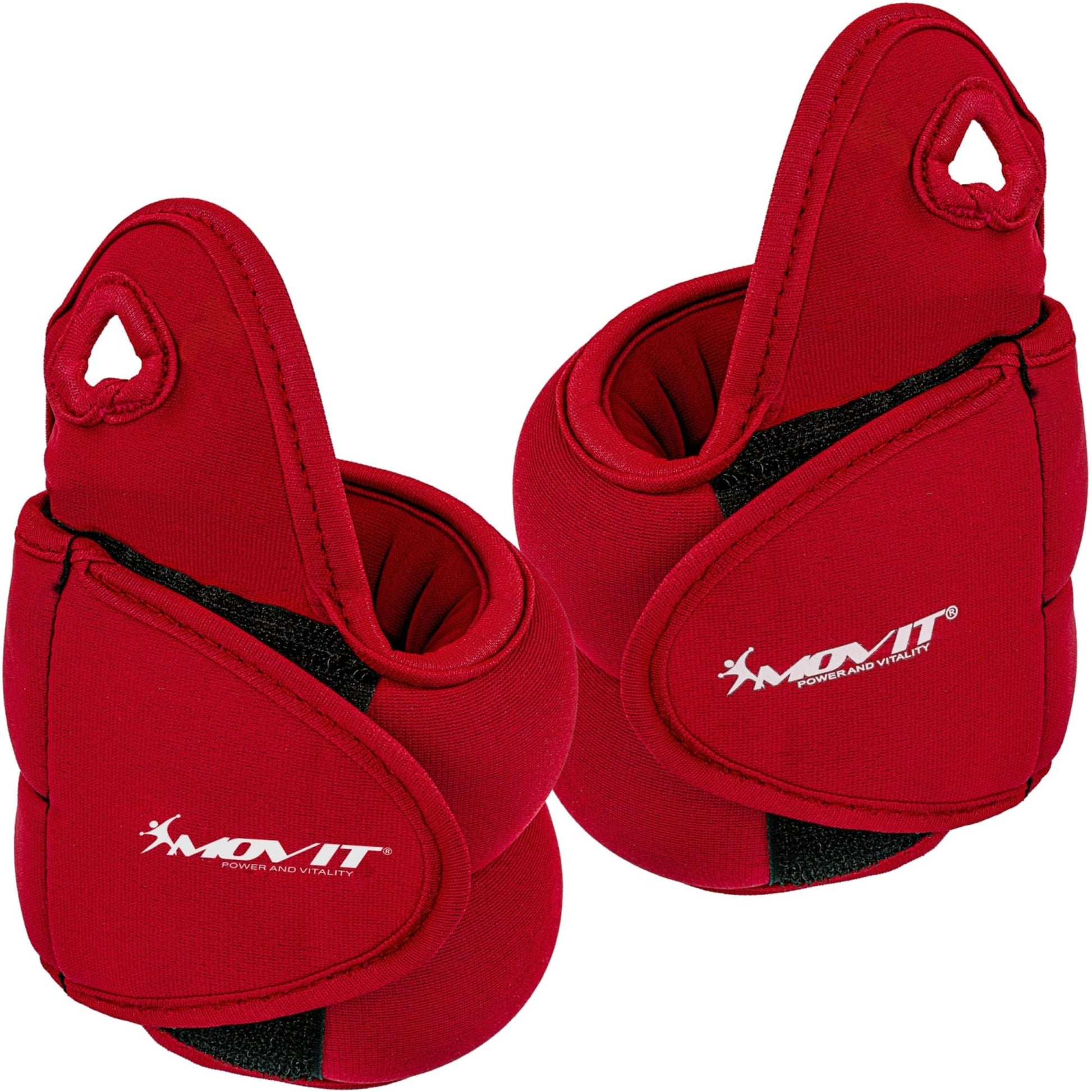 Greutati din neopren pentru degetul mare, MOVIT® 2 x 1 kg, rosu - Gorilla Sports Ro