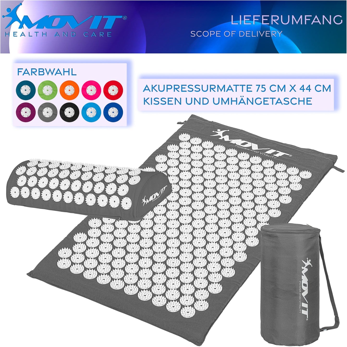 Saltea de presopunctură Negru