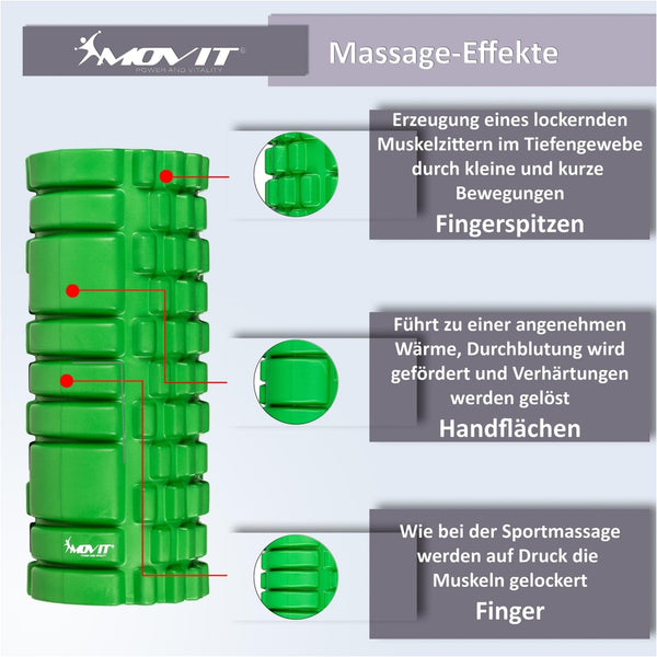 Rola de masaj, MOVIT®, galben - Gorilla Sports Ro