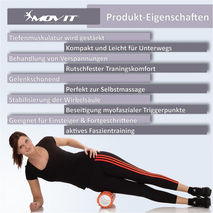 Rola de masaj, MOVIT®, galben - Gorilla Sports Ro