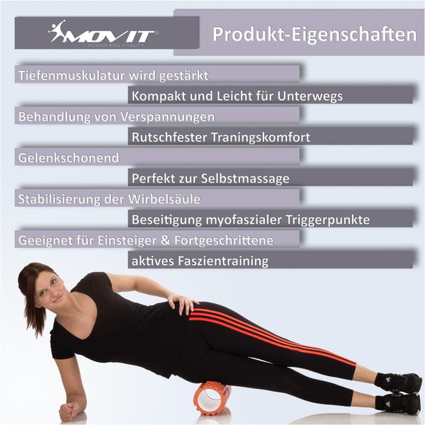 Rola de masaj, MOVIT®, galben - Gorilla Sports Ro