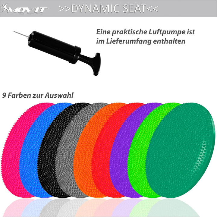 Perna de echilibru si masaj, MOVIT®, 38 cm, portocaliu - Gorilla Sports Ro