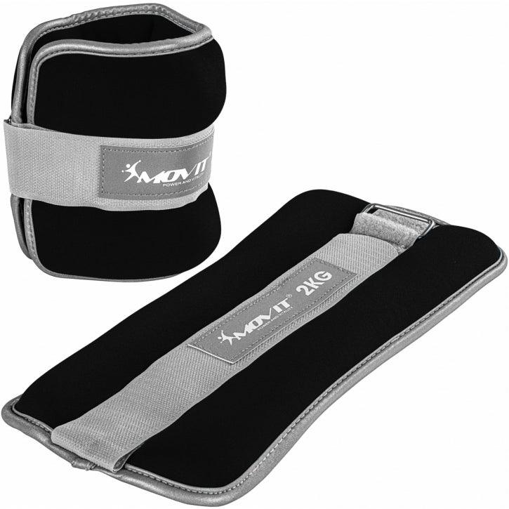 Greutati din neopren pentru incheietura mana/glezna 1 - 4 KG negru MOVIT