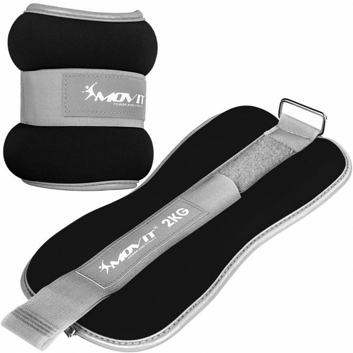 Greutati pentru incheietura mana/glezna, 1 - 6 KG, negru, MOVIT