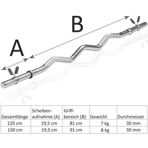 Bara, MOVIT®, 120 cm, cromata, blocare piulita - Gorilla Sports Ro