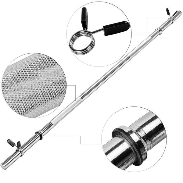 Bara, MOVIT®, 180 cm, otel, cleme cu arc - Gorilla Sports Ro