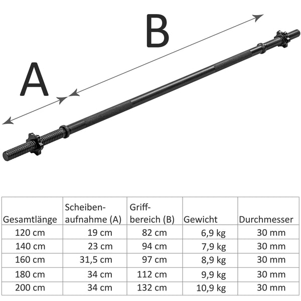 Bara, MOVIT®, 200 cm, otel, piulita in stea - Gorilla Sports Ro