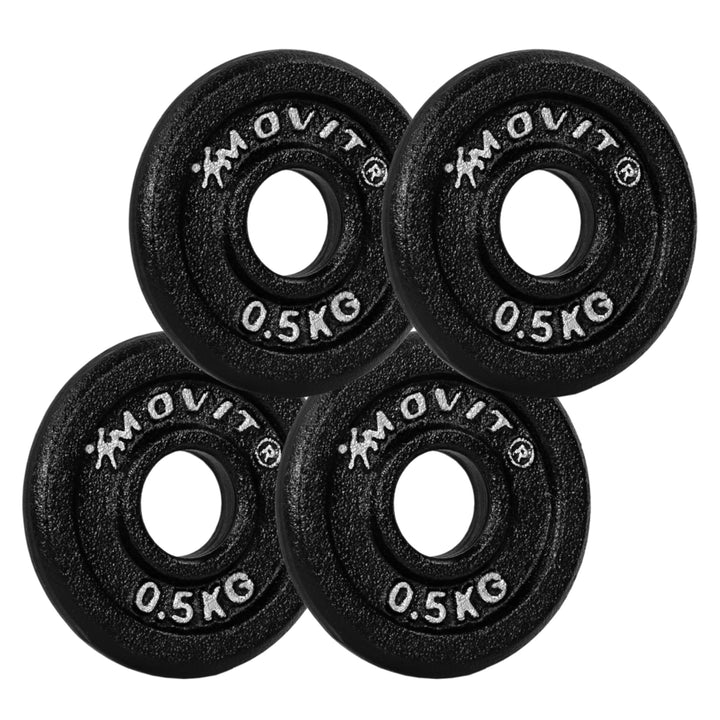 Set 4 x 0,5 Kg discuri, MOVIT® 2 kg, fonta - Gorilla Sports Ro