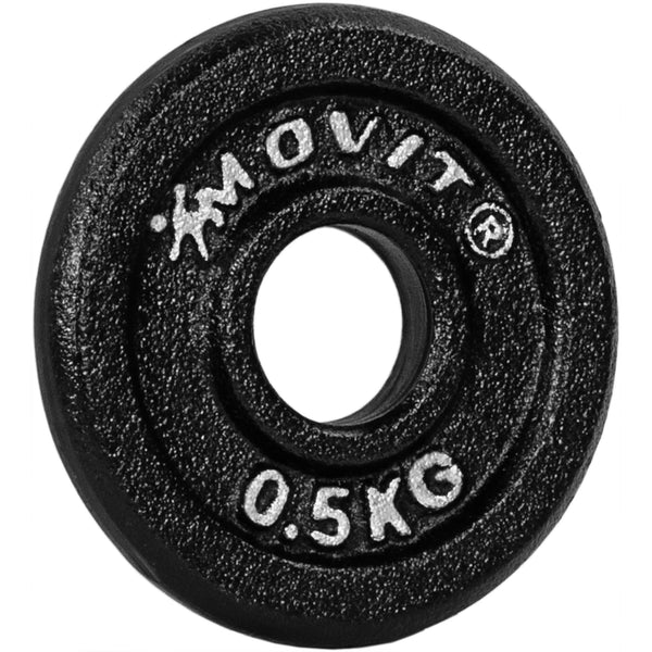 Set 4 x 0,5 Kg discuri, MOVIT® 2 kg, fonta - Gorilla Sports Ro