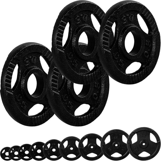 Set de discuri pentru haltere 30/31 mm din fontă Gripper 2 - 30 kg