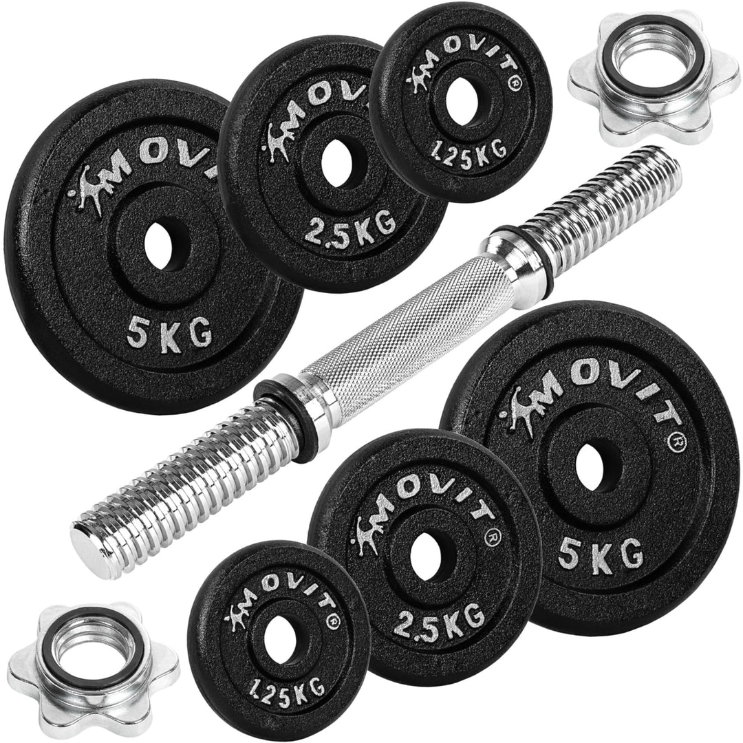 Gantera profesionala, MOVIT®, 20 kg, fonta - Gorilla Sports Ro