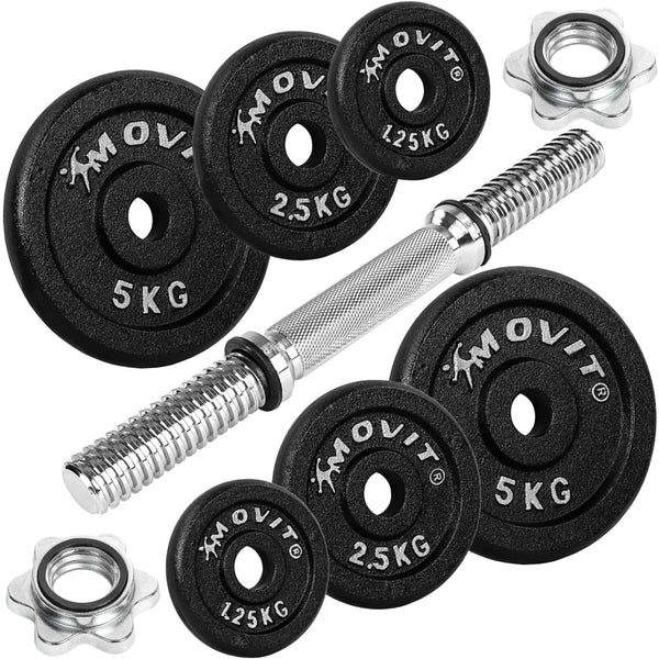 Gantera profesionala, MOVIT®, 20 kg, fonta - Gorilla Sports Ro