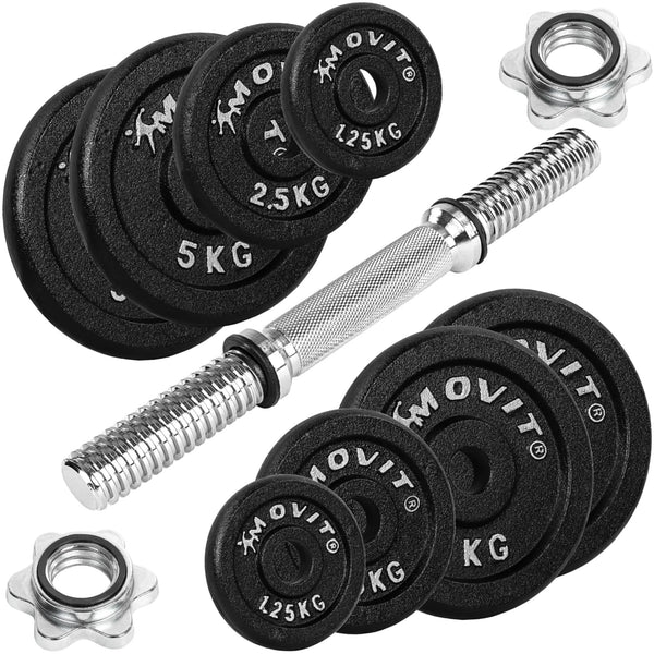 Gantera profesionala, 10 - 30 KG, fonta MOVIT