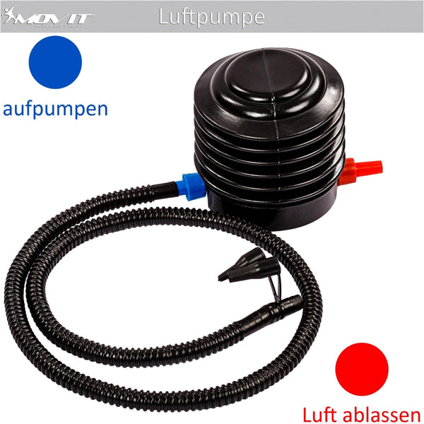 Minge de exercitii, MOVIT®, cu pompa de picior, 55 cm, gri - Gorilla Sports Ro