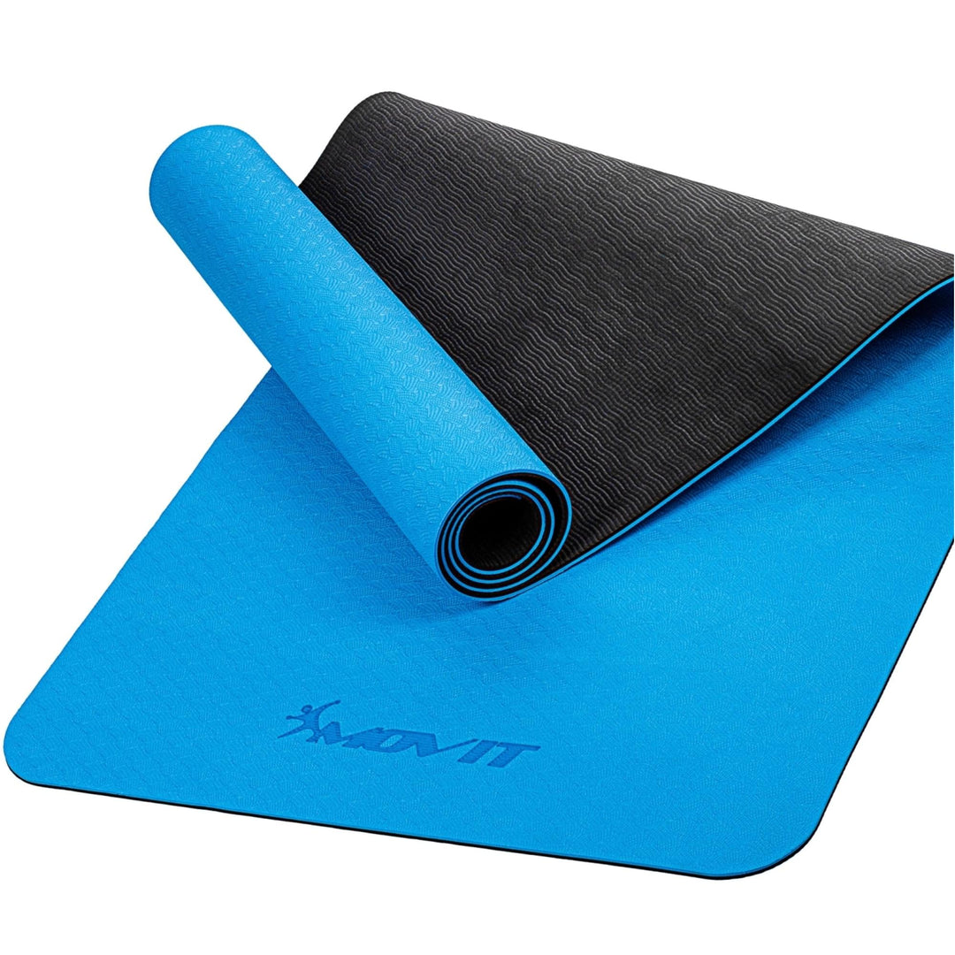 Covoras de gimnastica, MOVIT®, 190 x 100 x 0,6cm, albastru deschis - Gorilla Sports Ro