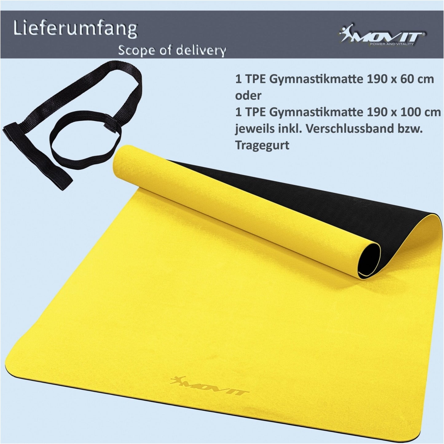 Saltea de gimnastică 190 x 100 cm în diverse culori