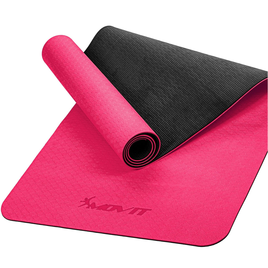 Covoras de gimnastica, MOVIT®, 190 x 60 x 0,6cm, roz - Gorilla Sports Ro