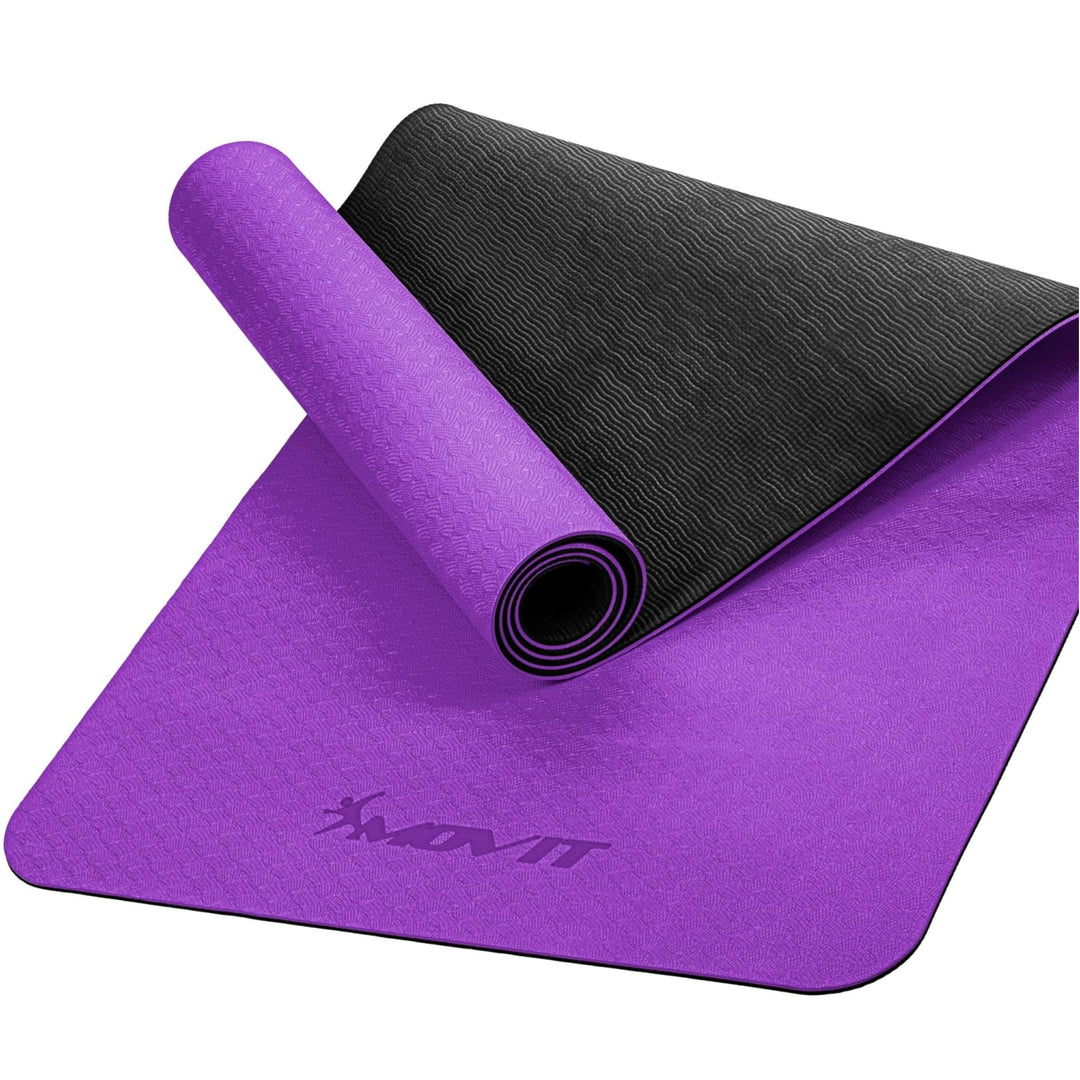 Covoras de gimnastica MOVIT® TPE, 190x60x0,6cm, violet - Gorilla Sports Ro